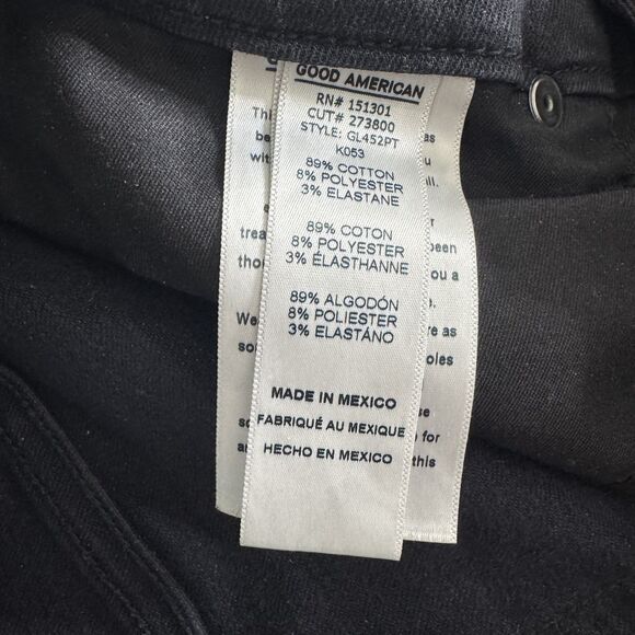 Good American Good Legs Skinny Jeans black size 8/29 - Picture 9 of 10